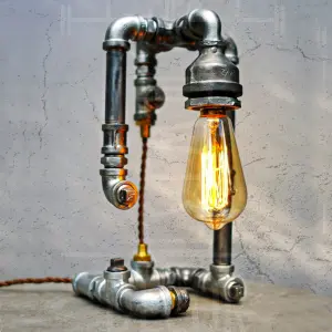 Đèn decor ống nước vintage Đèn decor ống nước vintage