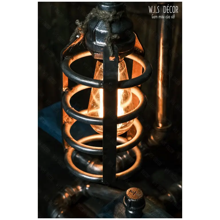 Đèn decor ống nước vintage