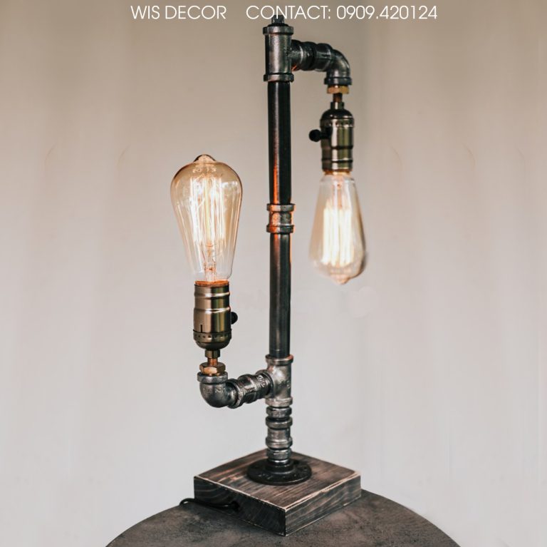 Đèn decor ống nước vintage