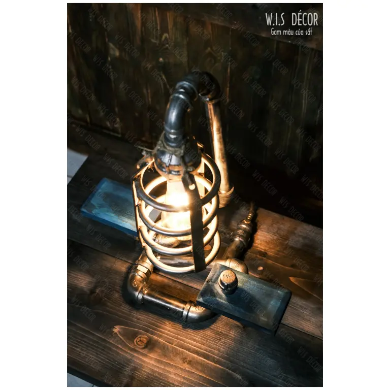 Đèn decor ống nước vintage