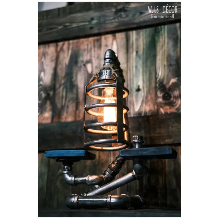 Đèn decor ống nước vintage