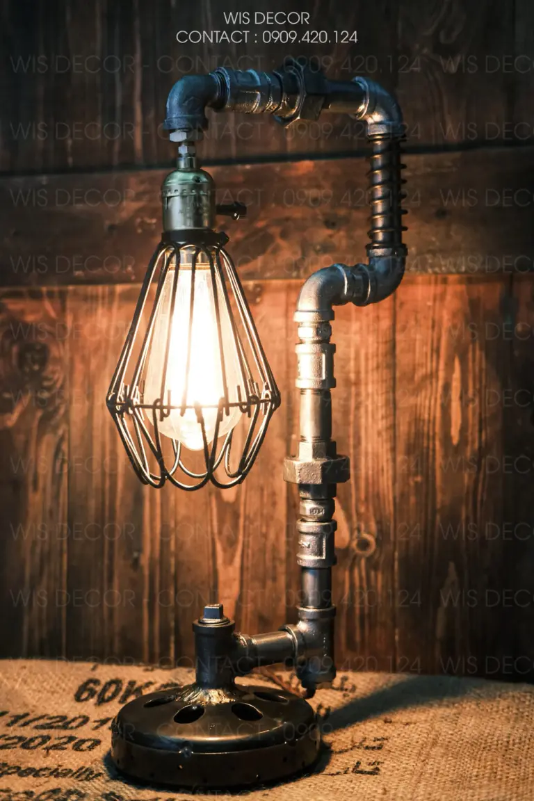 Đèn decor ống nước vintage