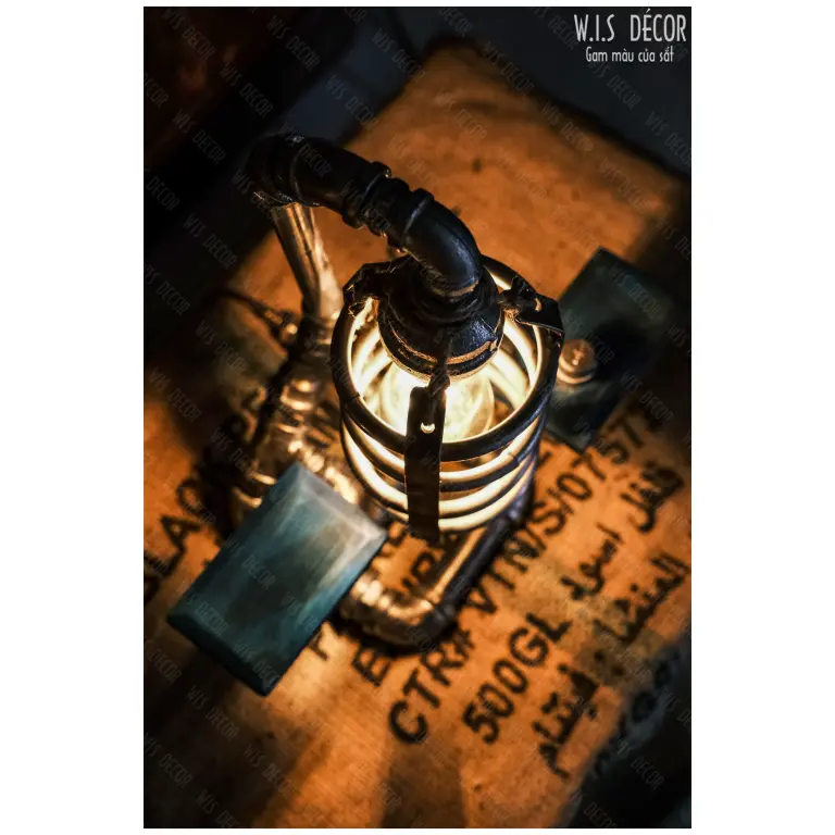 Đèn decor ống nước vintage