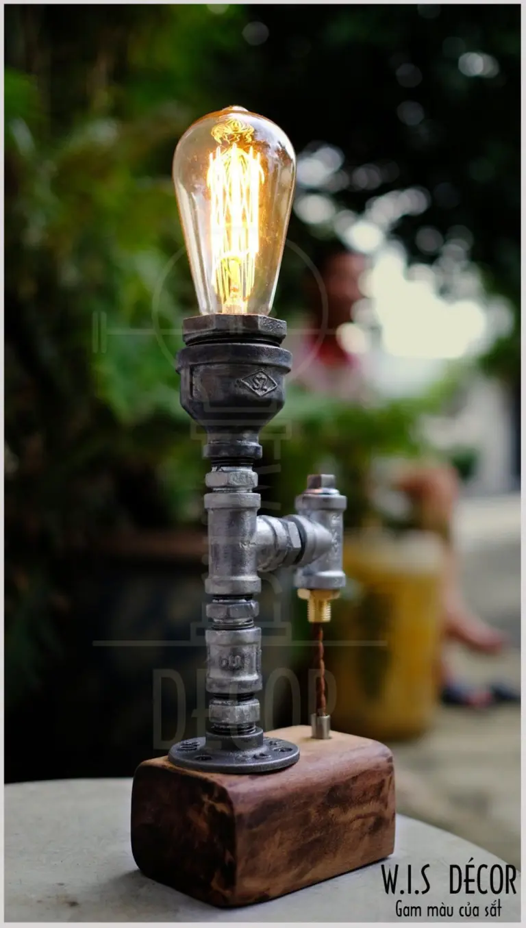 Đèn decor ống nước vintage