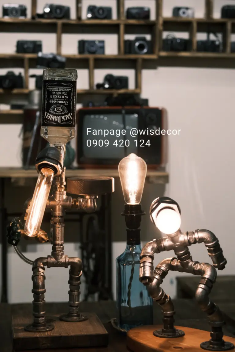 Đèn decor ống nước vintage