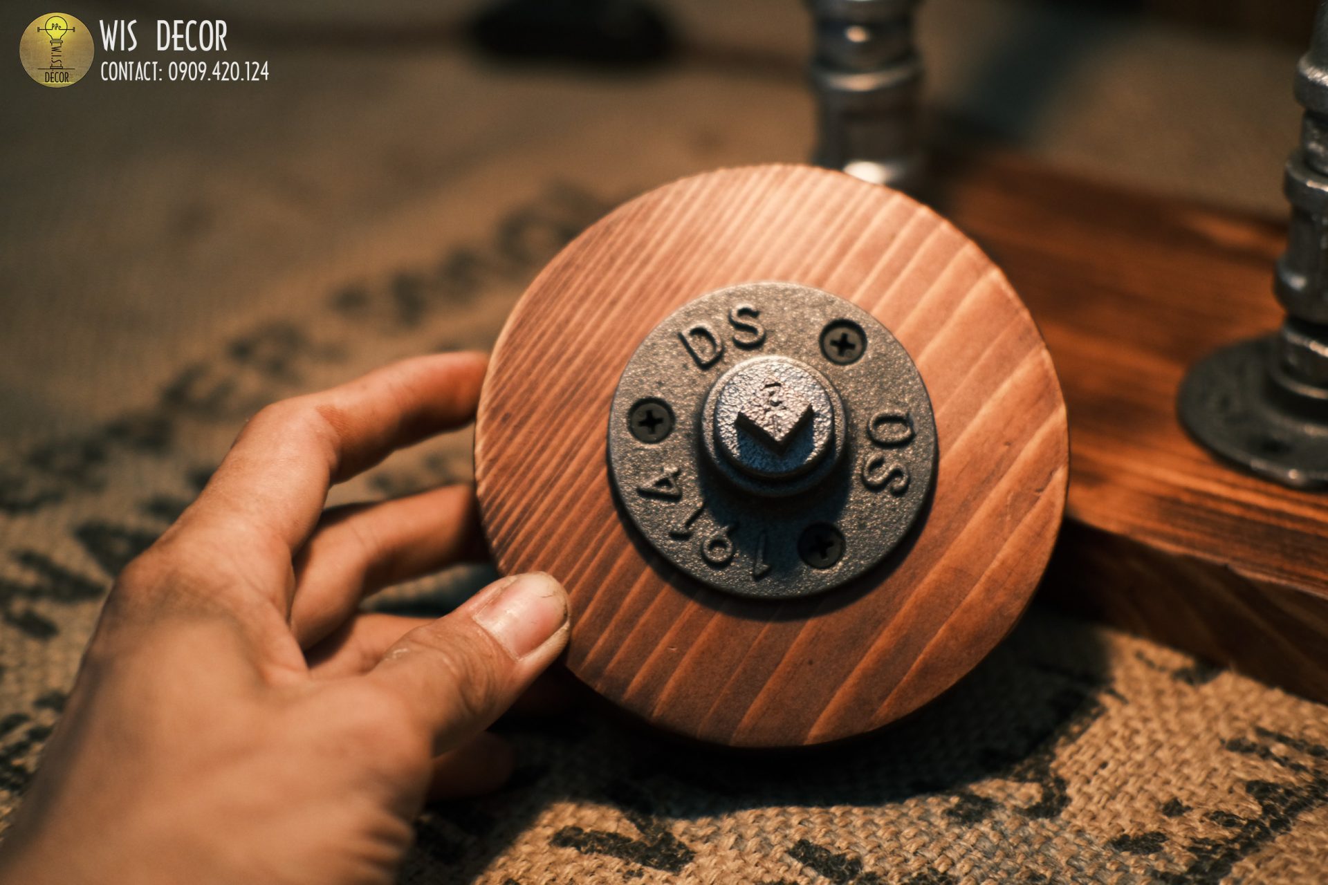 Đèn decor ống nước vintage - Đèn Đẩy Tạ Gymmer 3 Đèn decor ống nước vintage
