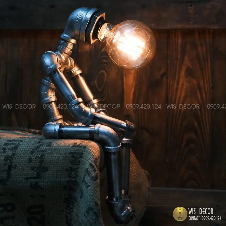 Đèn decor ống nước vintage