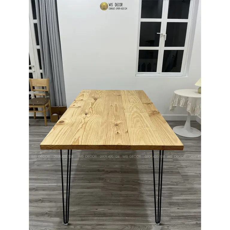 bàn làm việc gỗ tự nhiên vintage