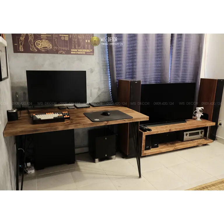 kệ gỗ vintage