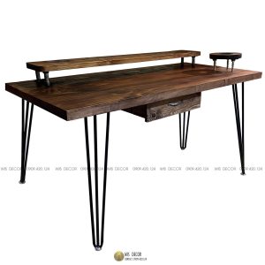 bàn gỗ thông ngăn kéo cổ điển