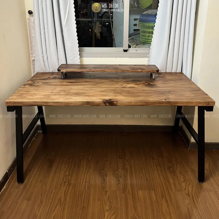 bàn làm việc gỗ tự nhiên vintage