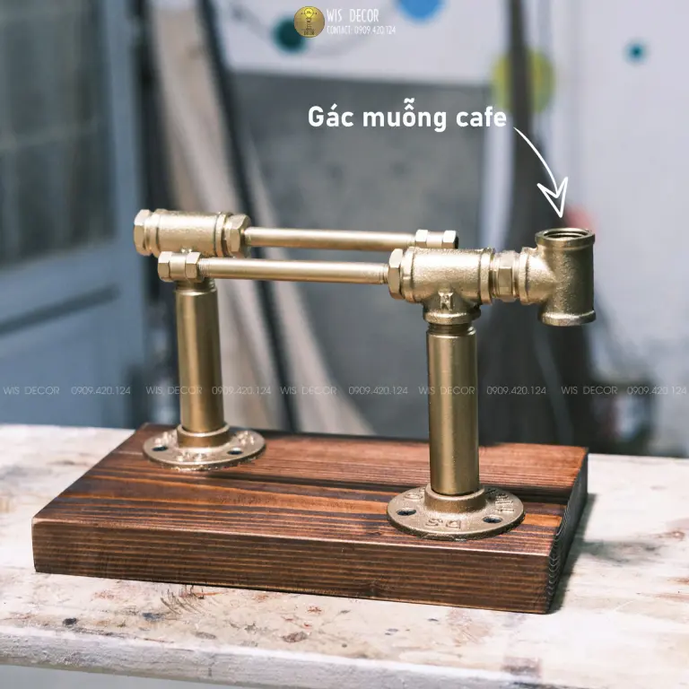 giá đỡ phin cafe bằng gỗ