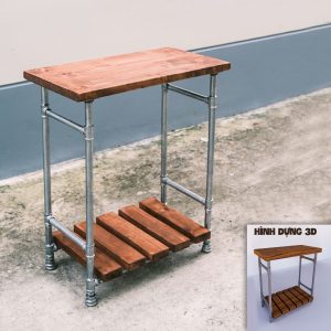 Kệ gỗ trang trí vintage