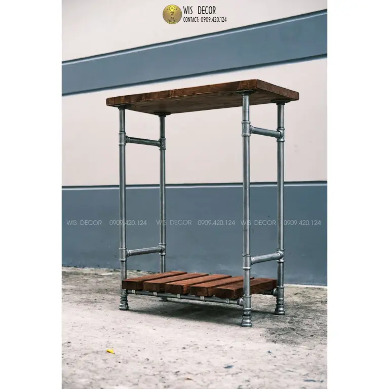 Kệ gỗ trang trí vintage