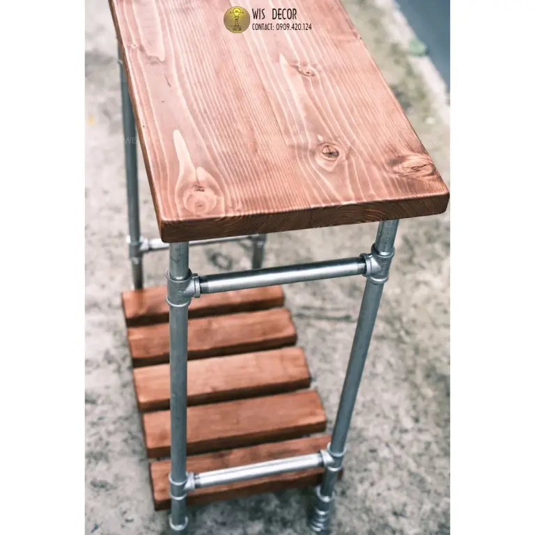 Kệ gỗ trang trí vintage