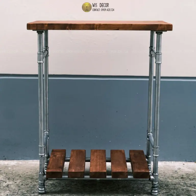 Kệ gỗ trang trí vintage