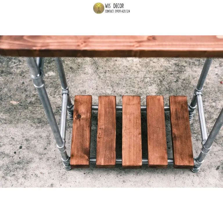 Kệ gỗ trang trí vintage